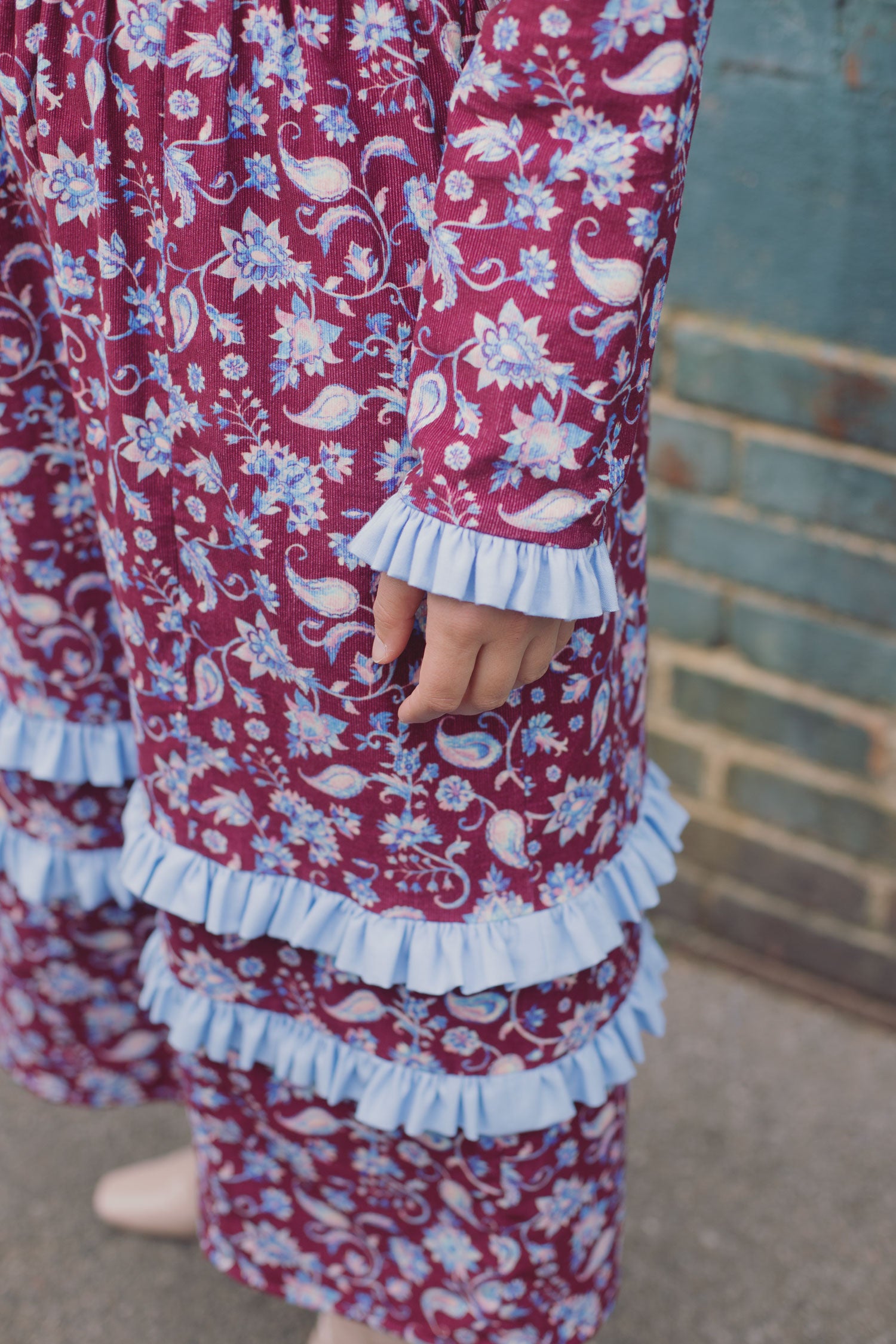 Padma dress - burgundy needlecord