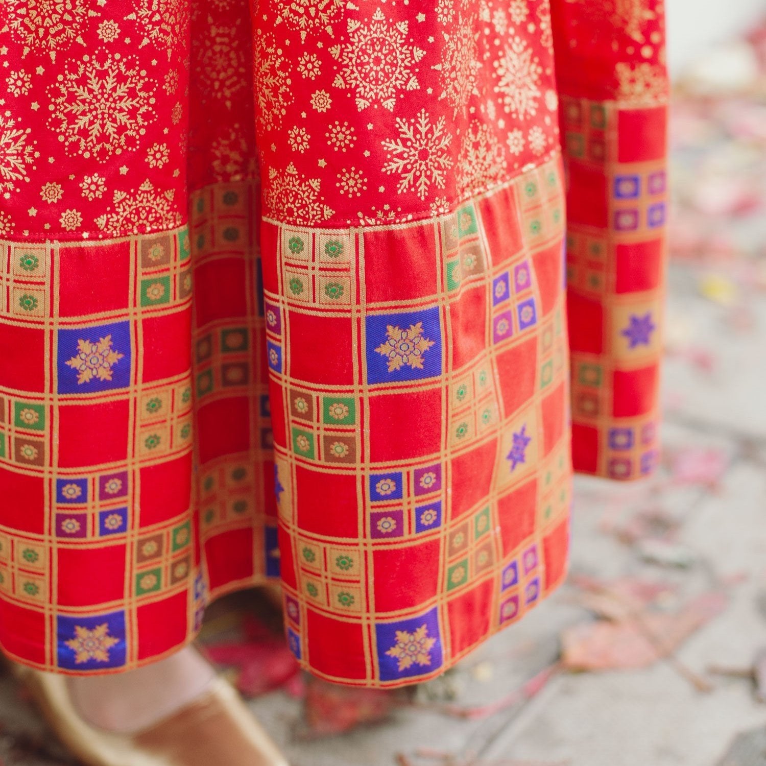 Parvardai dress - red snowflake