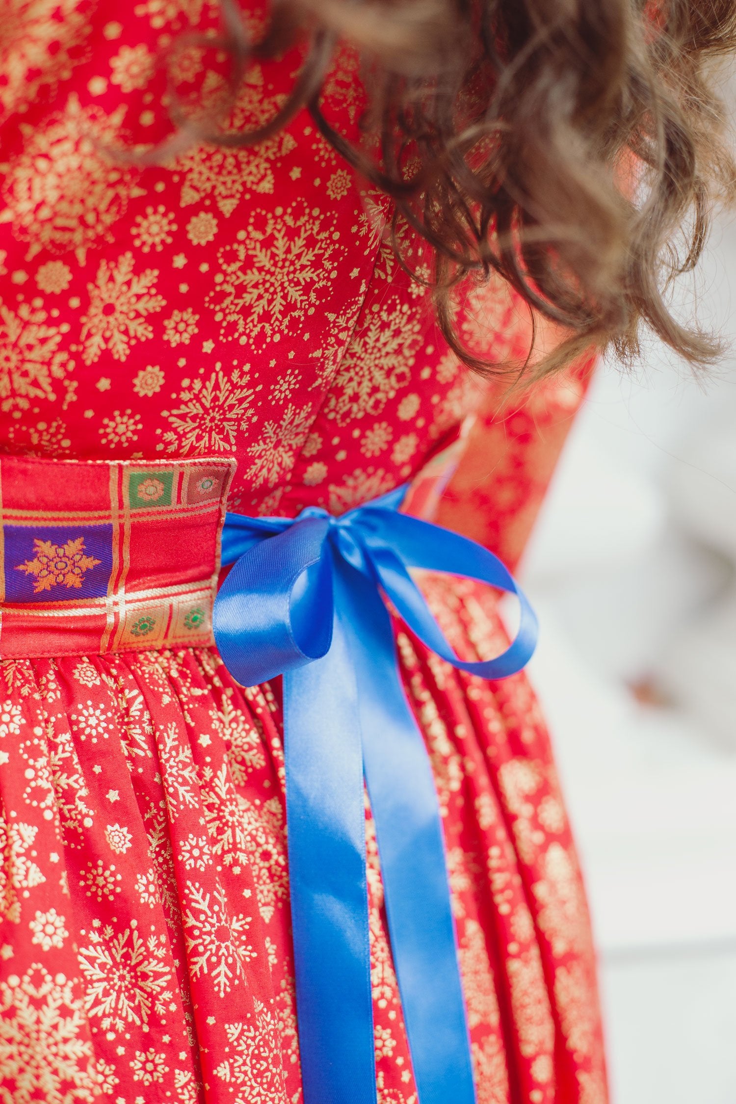 Parvardai dress - red snowflake