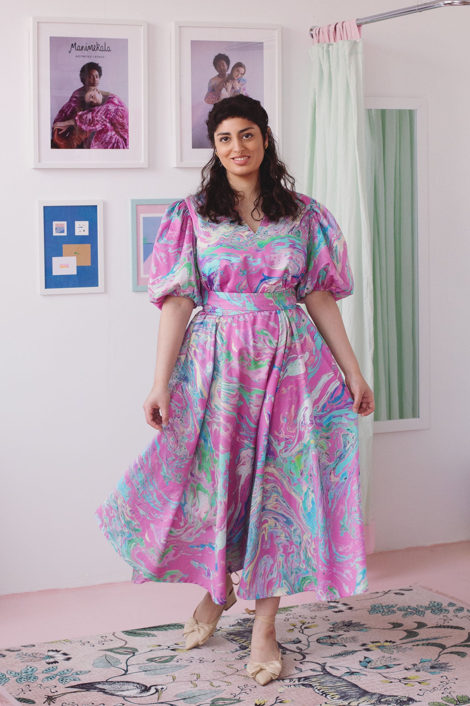 Khushi dress - candy marble - size 2XL