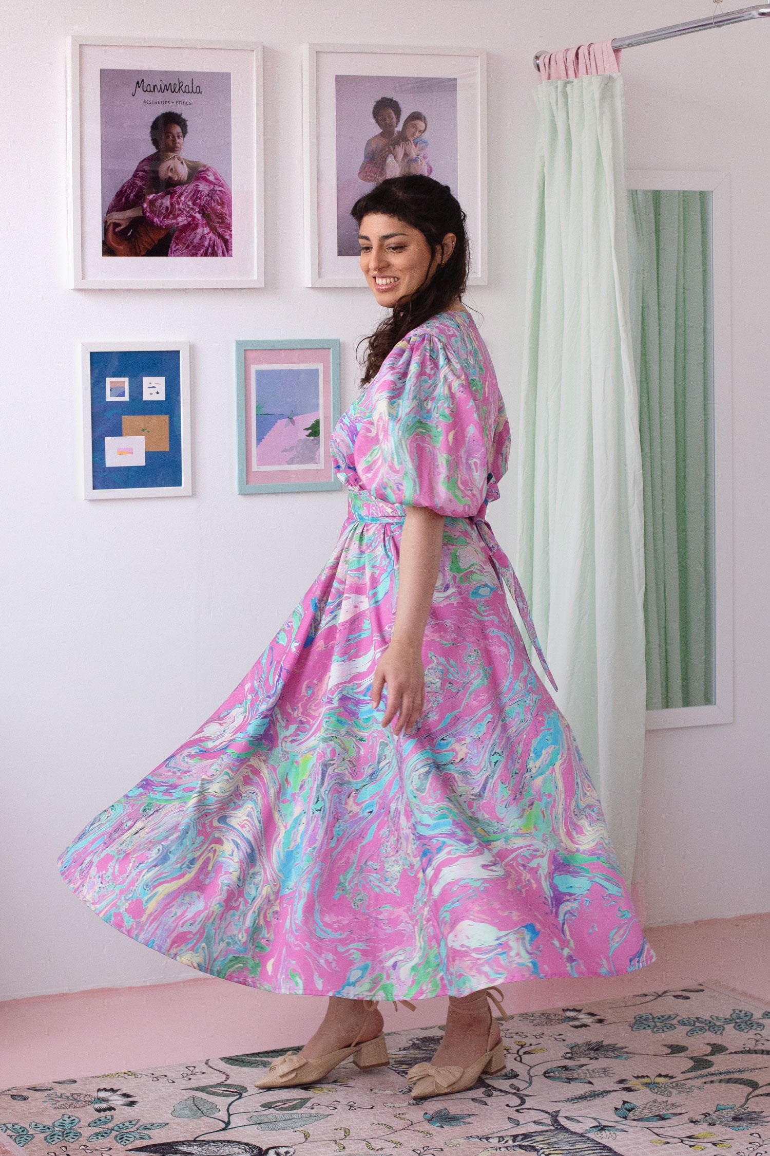 Khushi dress - candy marble - size 2XL