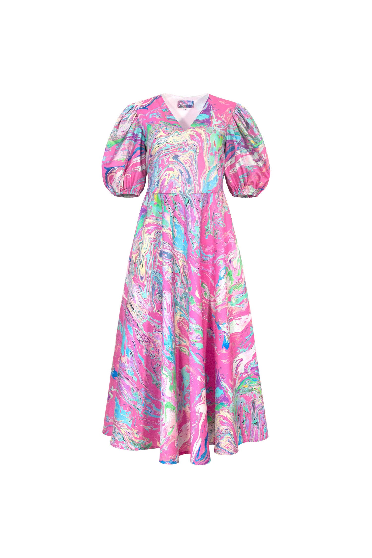 Khushi dress - candy marble