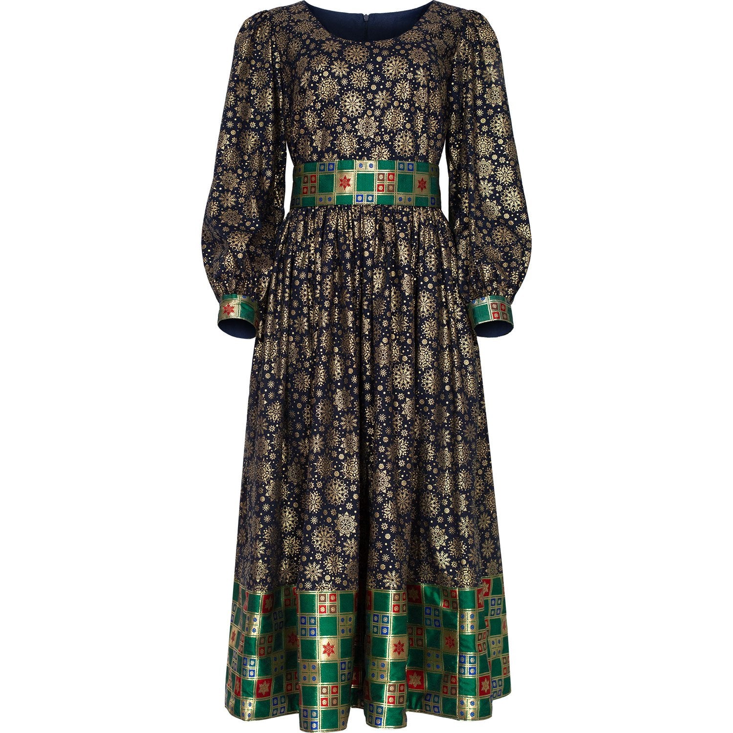 Parvadai dress - midnight snowflake