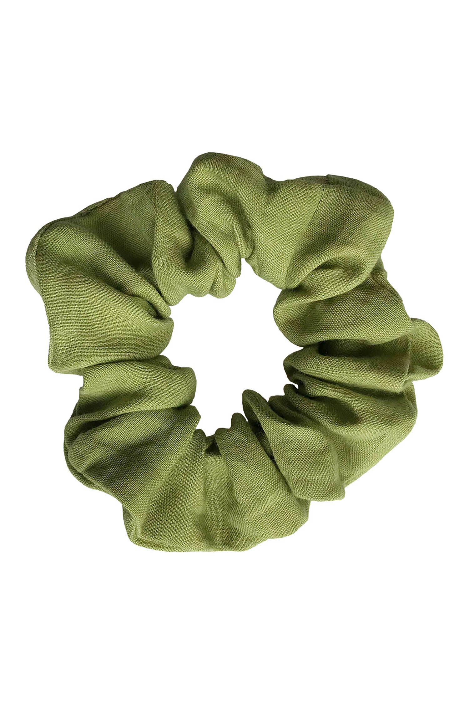 Scrunchie - pistachio cotton