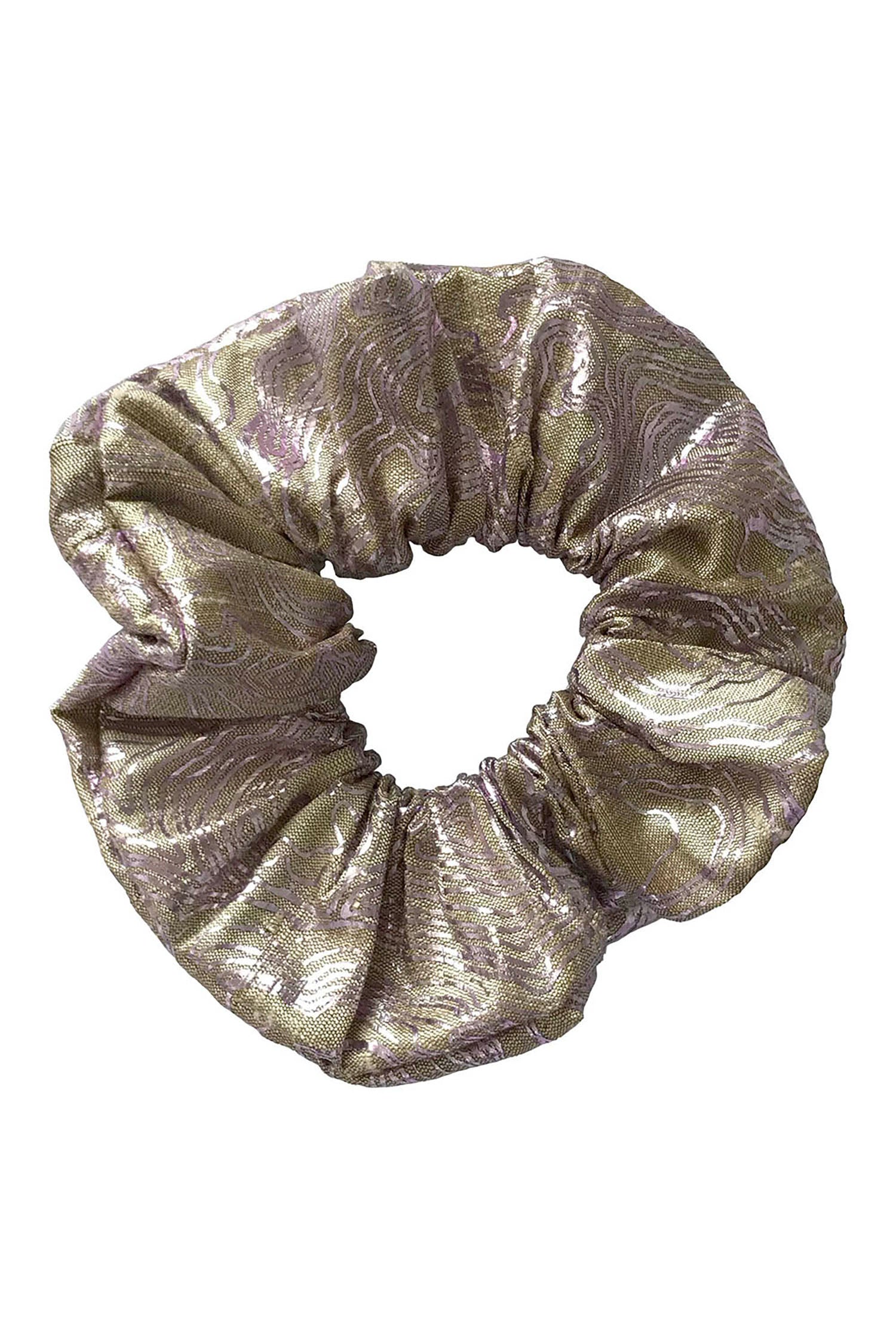 Scrunchie - gold silk