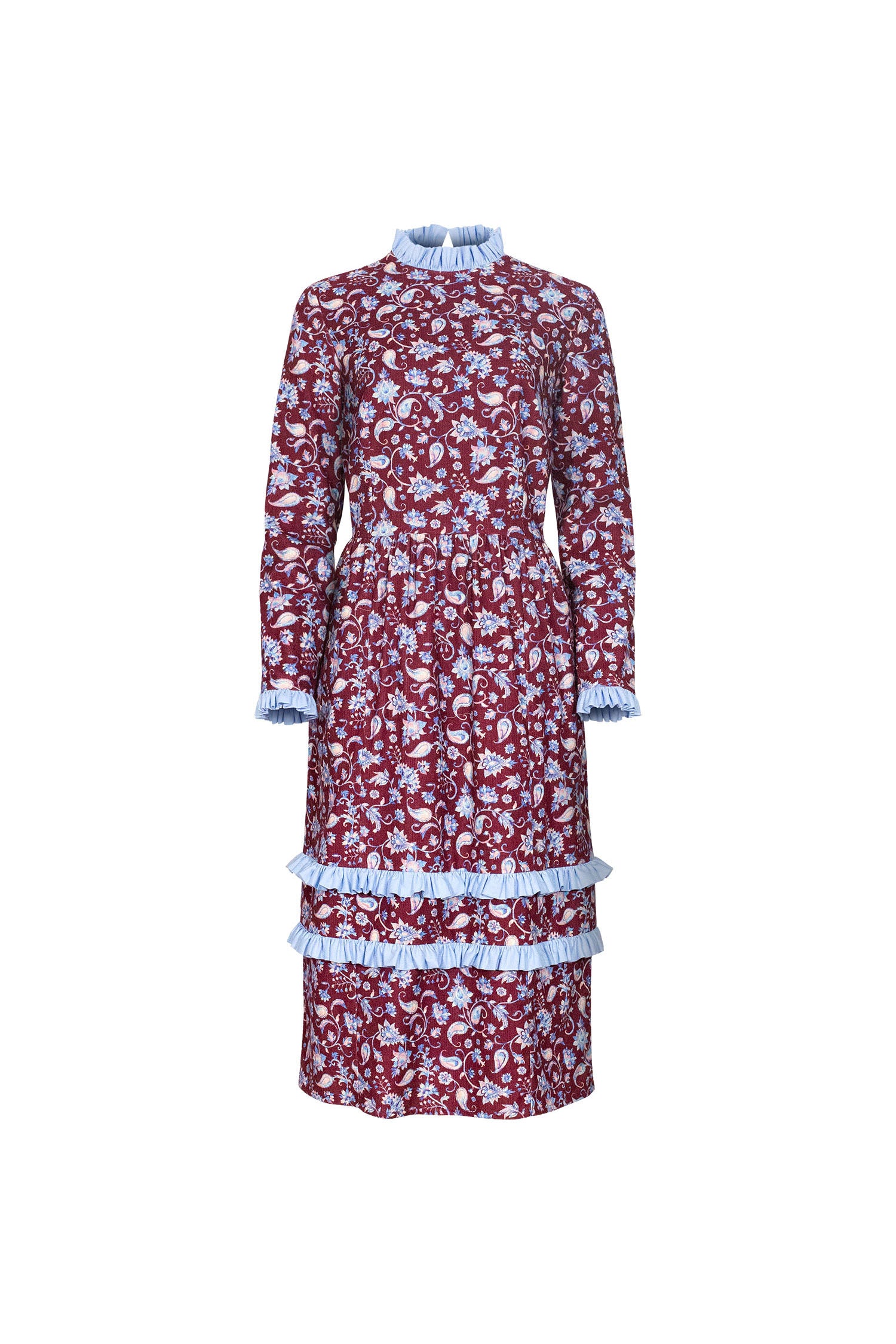 Padma dress - burgundy needlecord