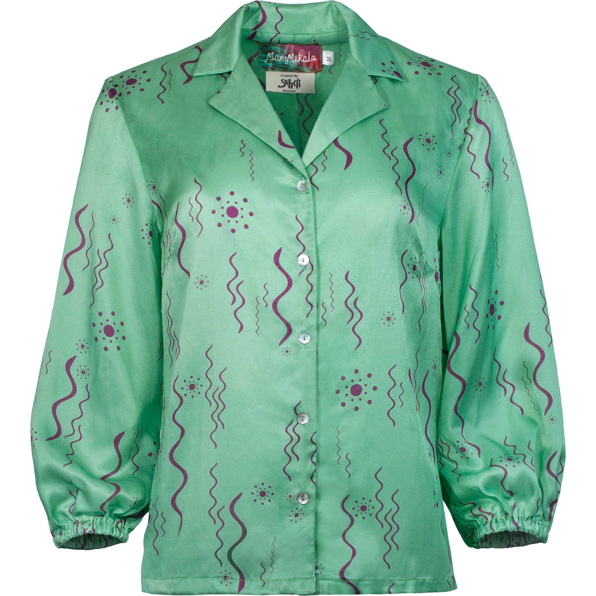 Chandra blouse - molecular pistachio - size M