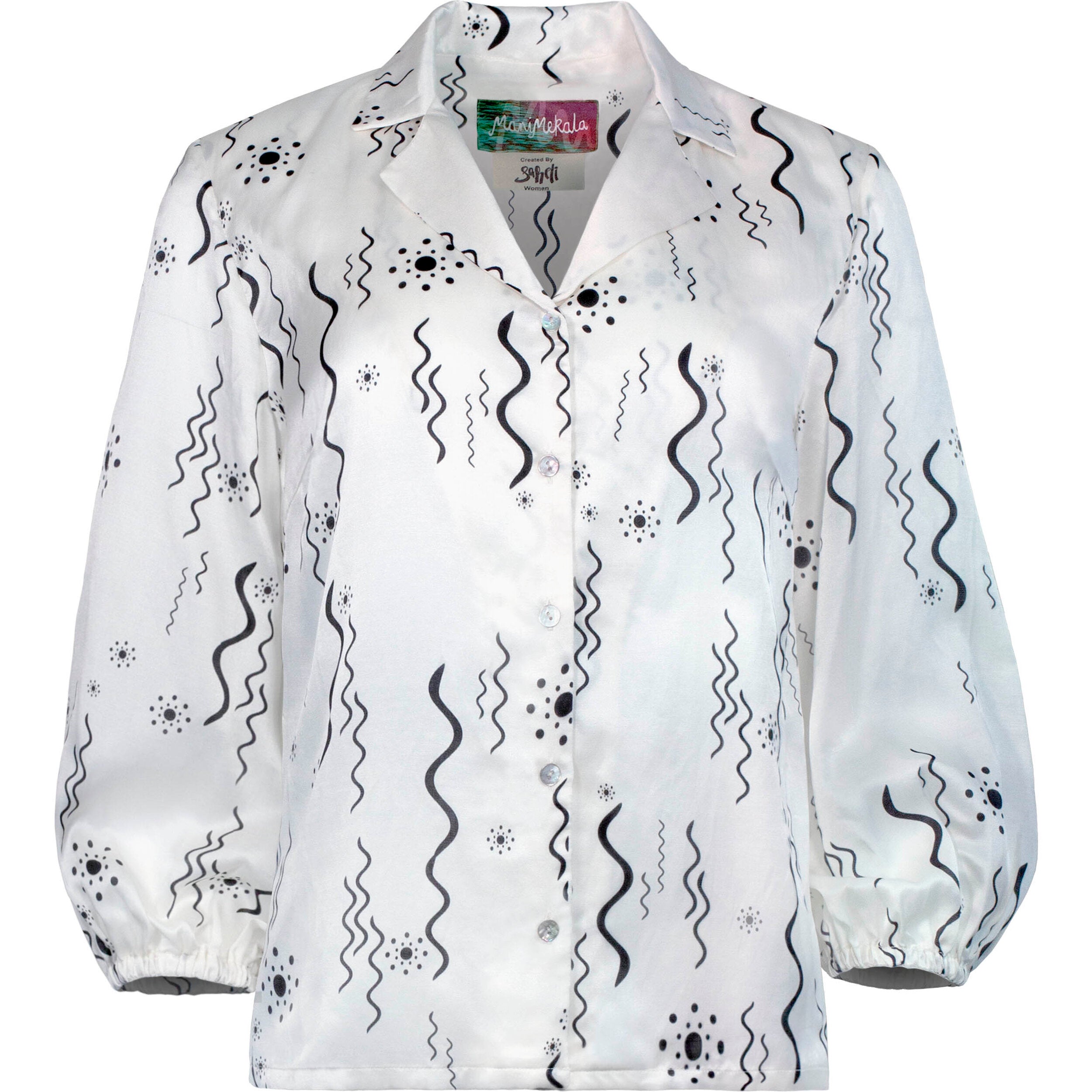 Chandra blouse - molecular white - size M