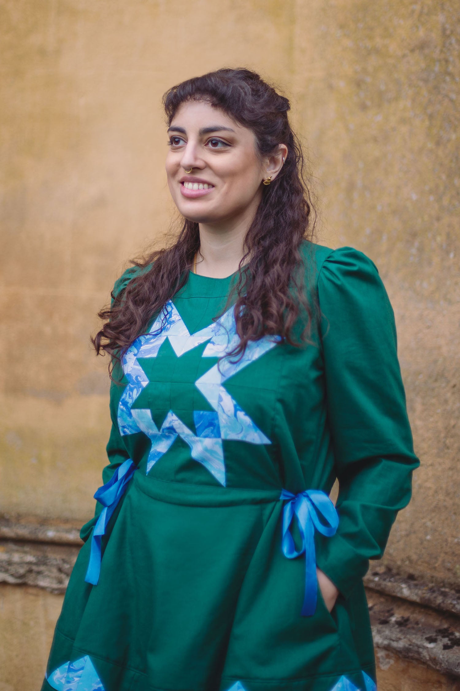 Karamana dress - emerald star
