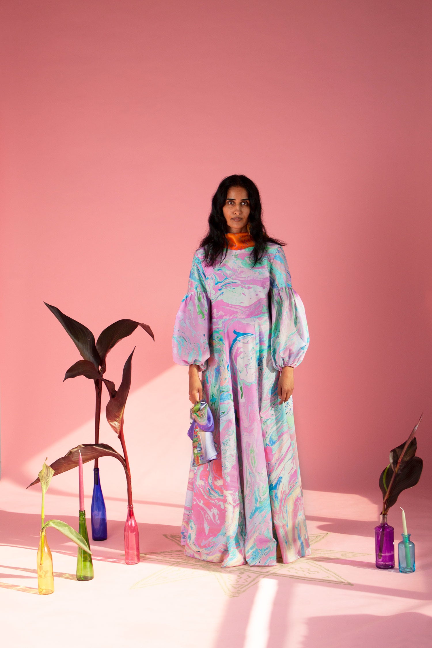 Niram dress - candy marble