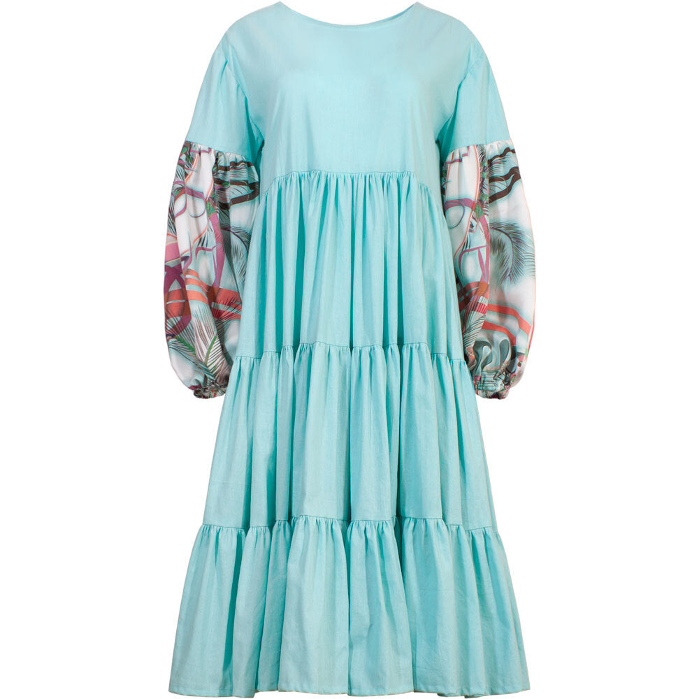 Kaathu dress - aqua blue - size M