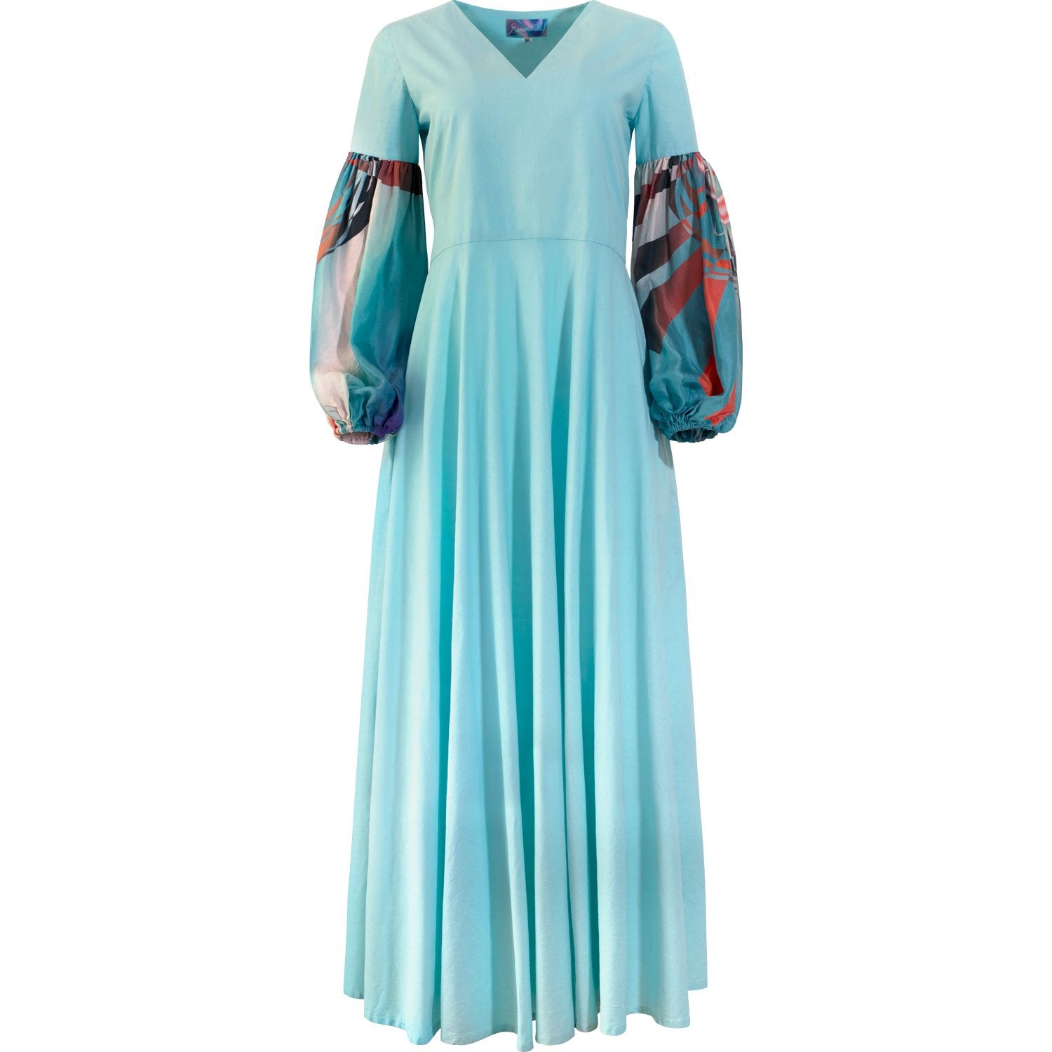 Khushi dress maxi - aqua blue - size M