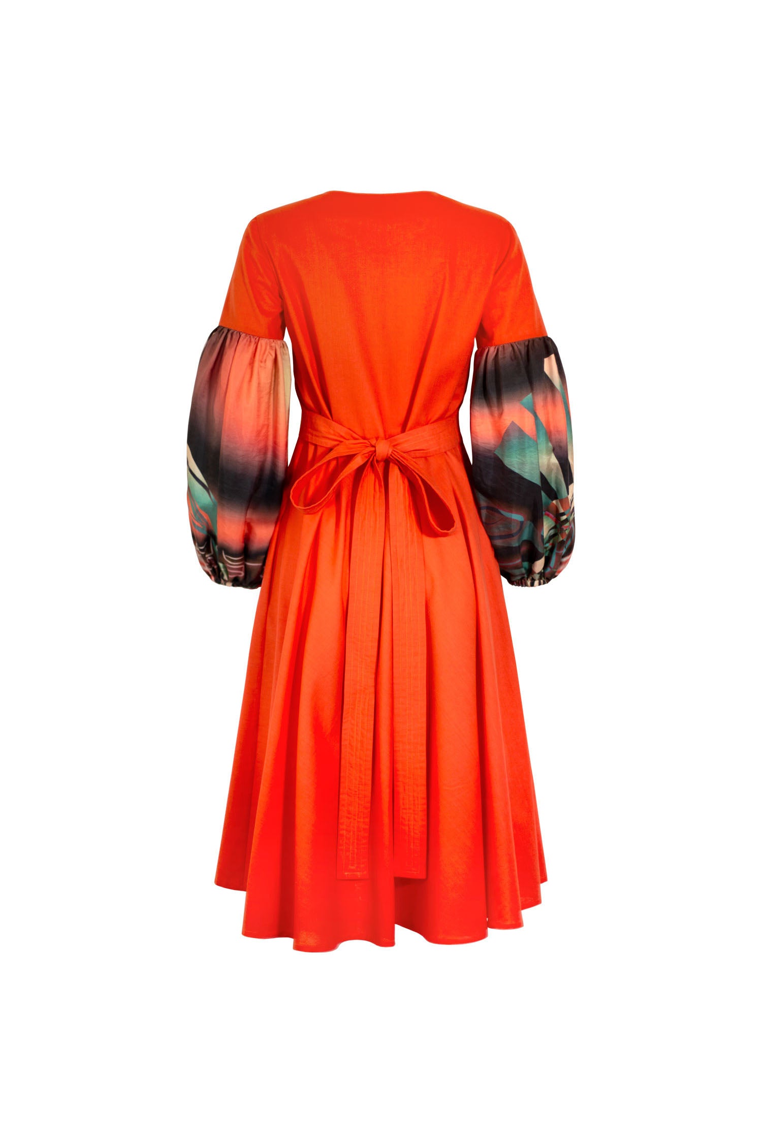 Khushi dress - sunset orange