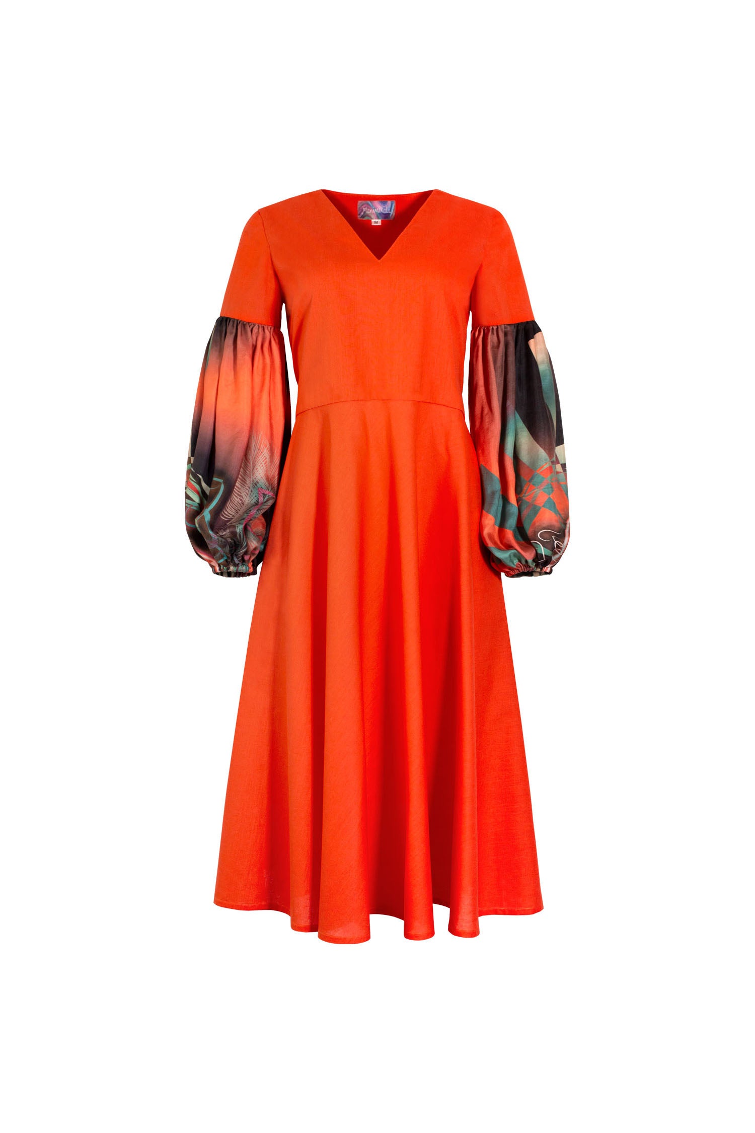 Khushi dress - sunset orange