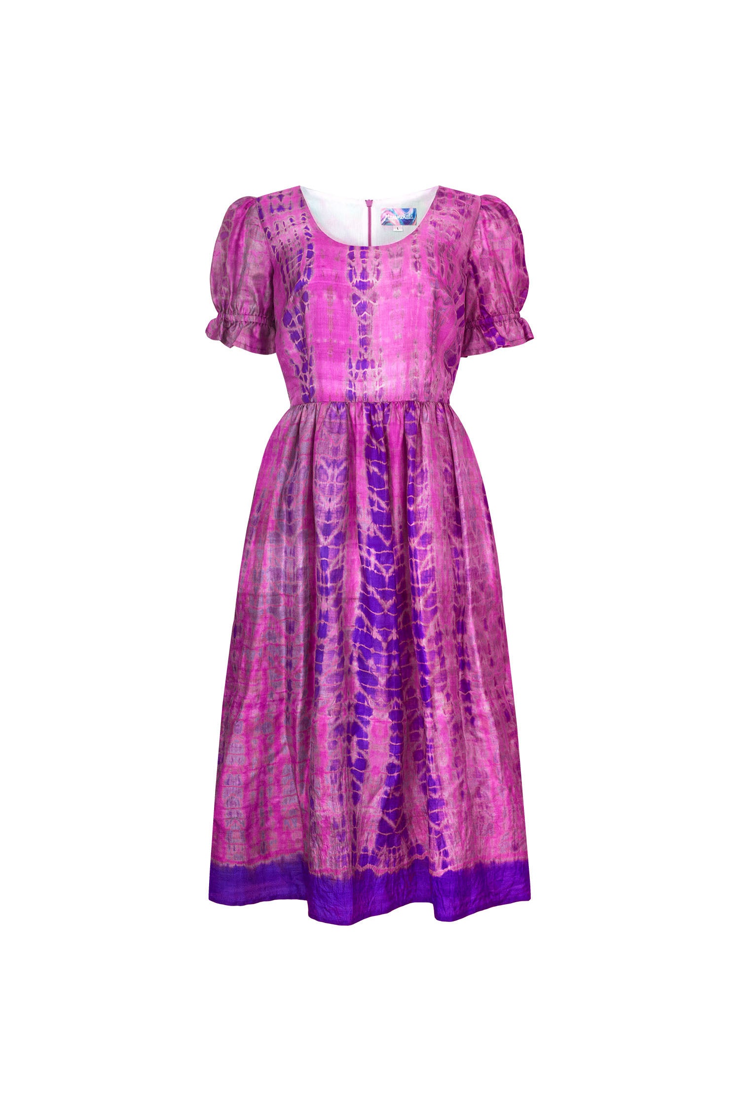 Parvardai dress - magenta silk